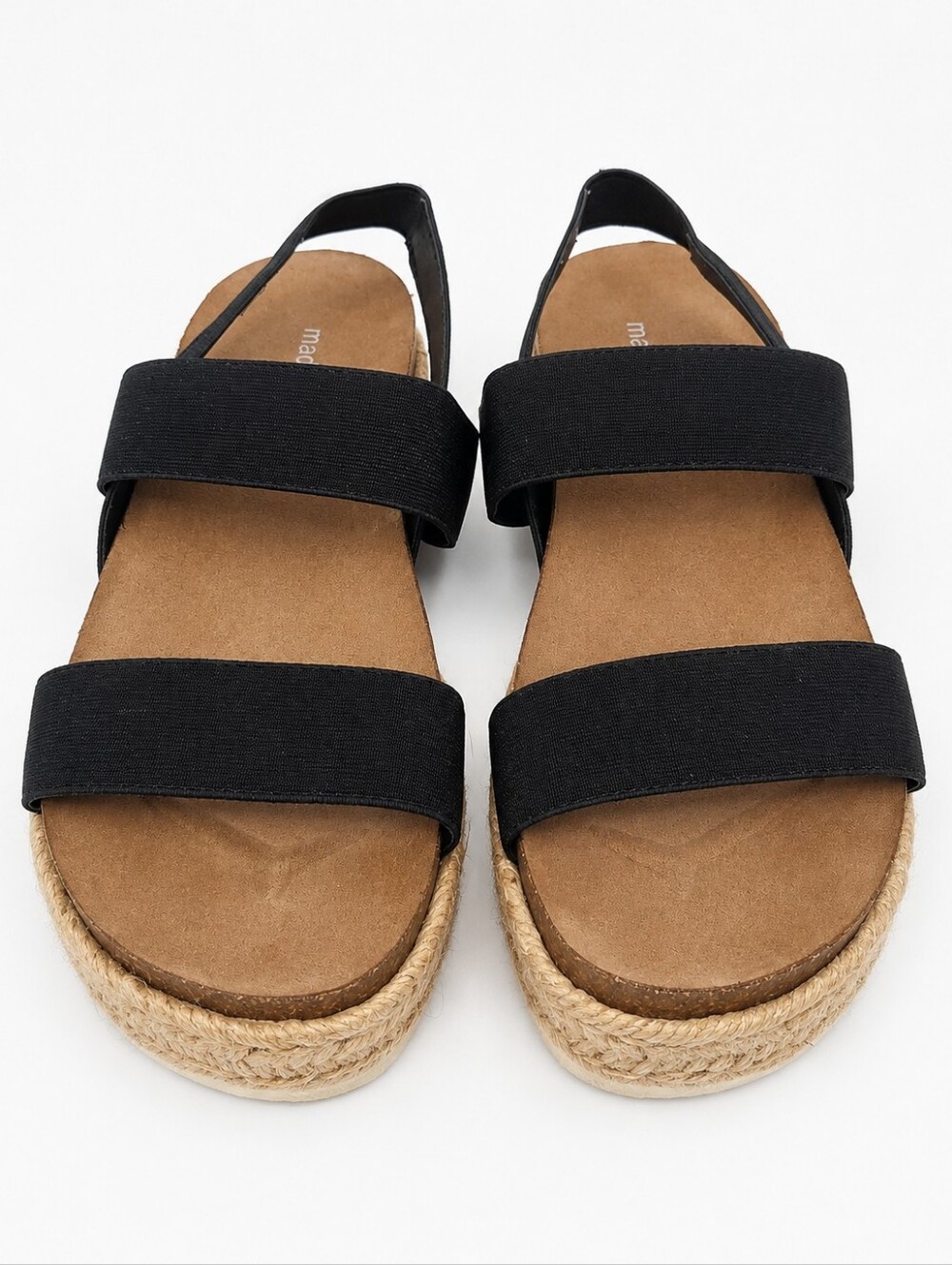 Madden Girl Cassie Black Espadrille Platform Sandals Size 8 New In Box - Picture 5 of 12